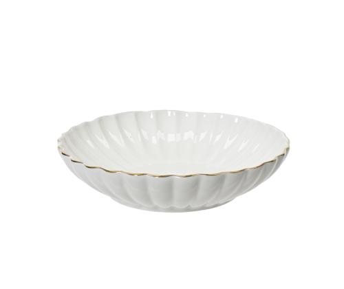 Taldrik SHELL D20xH4,5cm, portselan