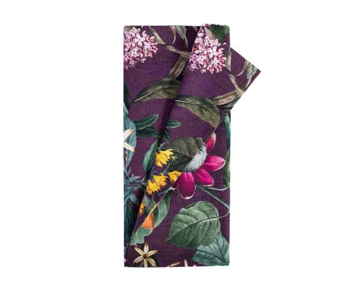 Linik AMAZONIA 43x116cm, lilled lillal põhjal, 100%puuvill, kangas 249