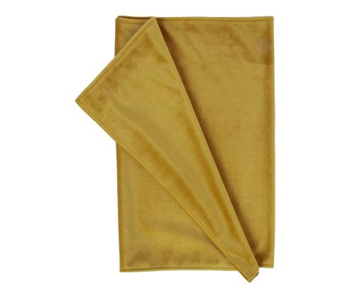 Linik VELVET 43x116cm, sinepikollane, 100% polüester, kangas 317