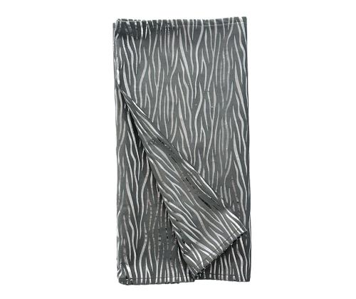 Linik GLORY 45x116cm, hõbedased jooned, 100% polüester, kangas 408