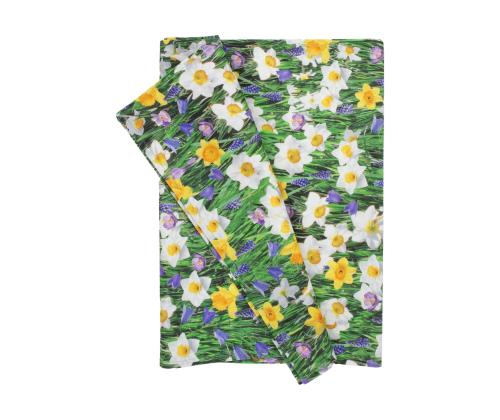 Linik HOLLY 43x116cm, kevadlilled, 100% puuvill, kangas 415