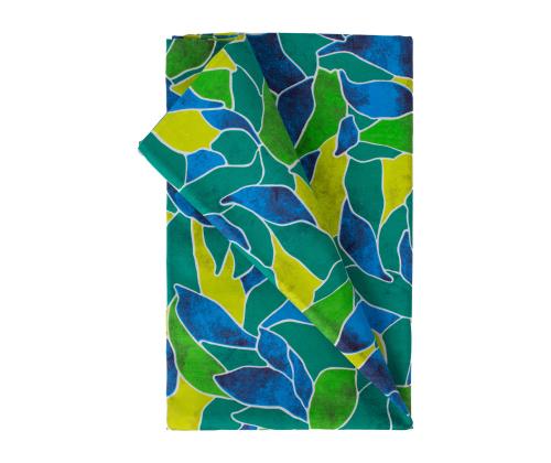 Laudlina LONETA NEW 136x220cm, rohelised lehed, 50% polüester, 50% puuvill, kangas 481