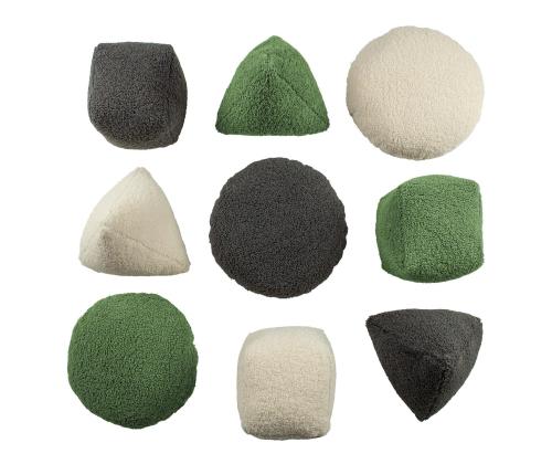 Padi LARRY ümar, D40x16cm, naturaalvalge, 100% polüester, kangas 464