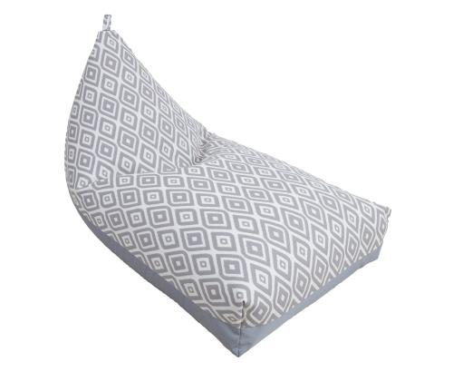 Kott tool ROMB 130x80x20/70cm, hallid rombid/hall, 100% polüester, kangas 351/895