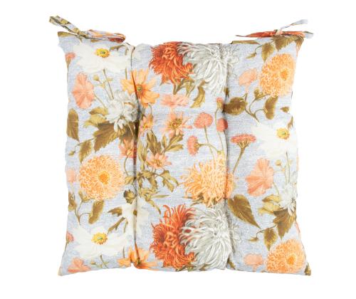 Toolipadi LONETA 40x40cm, lilled, 50% puuvill, 50% polüester, kangas 423