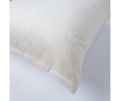 Padi VELVET 2, 45x45cm, naturaalvalge, 100% polüester, kangas-284