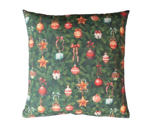 Padi CHRISTMAS NEW 45x45cm, jõuluehted kuusel, 50% polüester, 50% puuvill, kangas 573