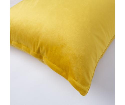 Padi VELVET 2, 45x45cm, kollane, 100% polüester, kangas-828