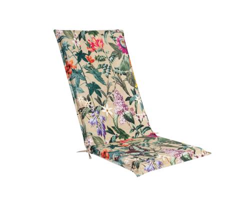 Toolikate seljatoega AMAZONIA 48x115x4,5cm, 7 positsiooni toolile volangiga, lilled bee˛il põhjal