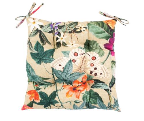 Toolikate AMAZONIA 40x40cm, beež lilleline, 100% polüester