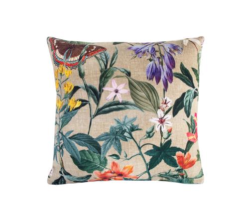 Padi AMAZONIA 45x45cm, lilled beežil põhjal, 100%puuvill, kangas 248