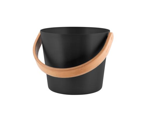 Saunaämber RENTO BLACK, 5L, alumiinium/ bambus