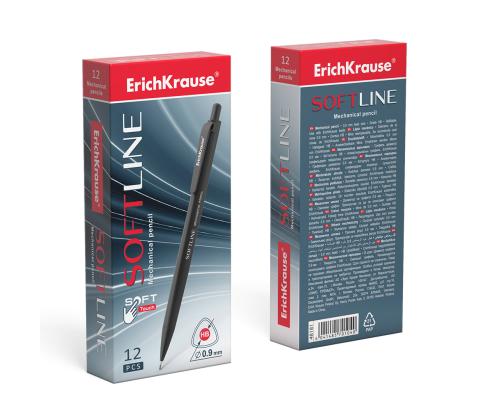 Mehaaniline harilik pliiats ERICH KRAUSE Softline 0,9mm HB