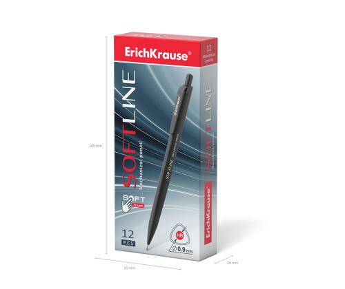 Mehaaniline harilik pliiats ERICH KRAUSE Softline 0,9mm HB