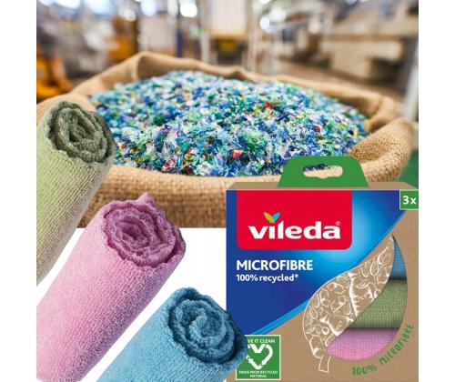 Mikrokiudlappide komplekt VILEDA värvilised 3tk/pk