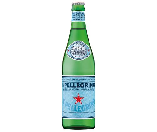 Mineraalvesi SANPELLEGRINO 0,5L, karboniseeritud klaaspudelis