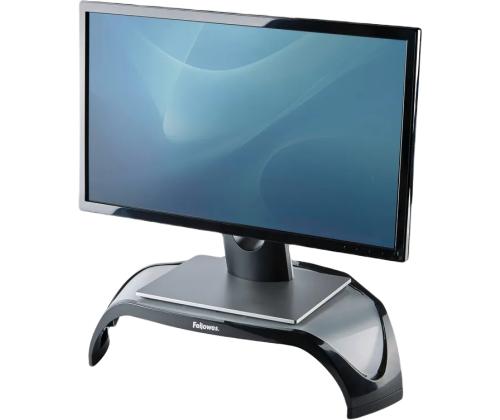 Monitorialus ergonoomiline FELLOWES Smart Suites must/hõbedane
