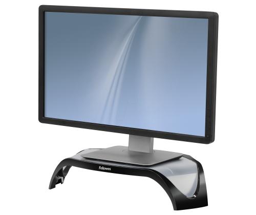 Monitorialus ergonoomiline FELLOWES Smart Suites must/hõbedane