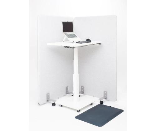 Mürasummutav vahesein jalgadel seisev STOO Free 800x1600mm helehall