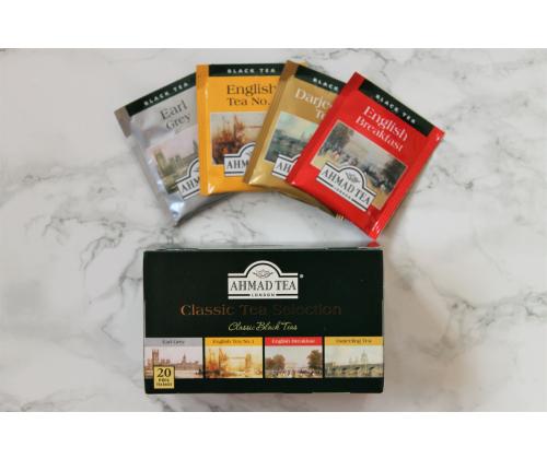 Must tee AHMAD, Klassikaline valik 20tk ümbrikus
