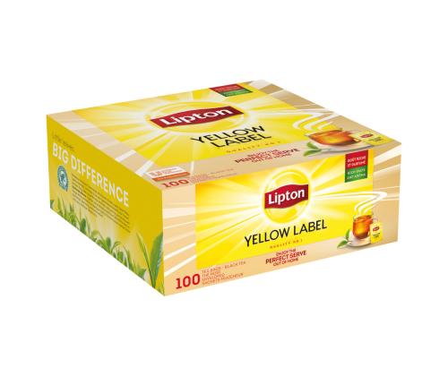 Must tee LIPTON Yellow Label 100tk fooliumümbrikus