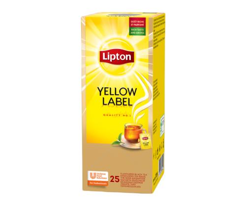 Must tee LIPTON Yellow Label 25tk fooliumümbrikus