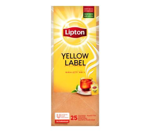 Must tee LIPTON Yellow Label 25tk fooliumümbrikus