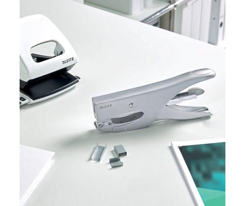 Näpitsklammerdaja LEITZ 5549 40 lehte hõbedane