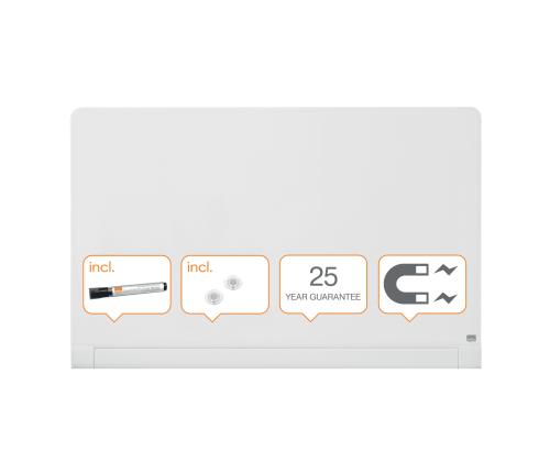 Klaastahvel-magnettahvel NOBO Impression Pro Rounded