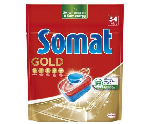 Nõudepesumasina tabletid SOMAT, Gold, 34tk	