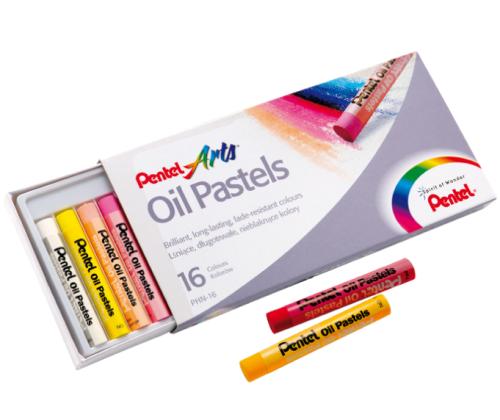 õlipastellid Pentel 16v pakis