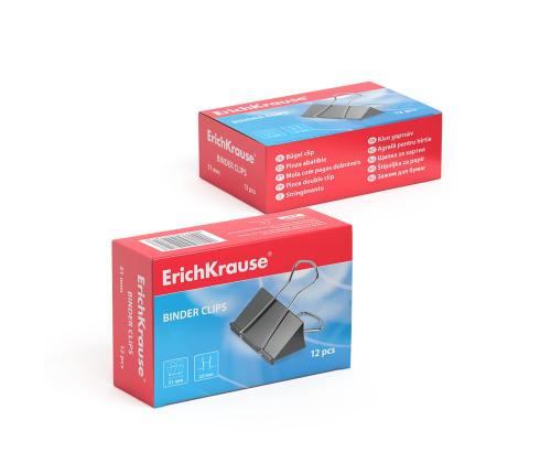 Paberiklamber ERICH KRAUSE 51mm must 12tk