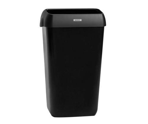 Paberikorv 25L must KATRIN (seinakinnitusega)