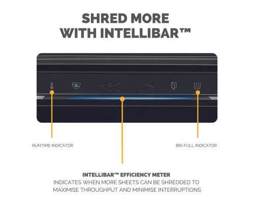 Paberipurustaja FELLOWES LX221 20 lehte must korpus (mikro tükid)