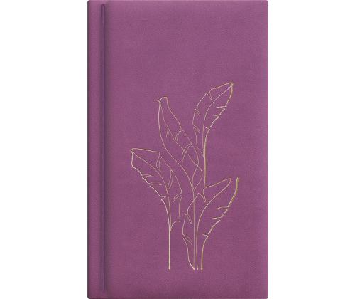 Raamatkalender NÄDAL B6, kõvaköide,Fashion kaaned (LILLA) 00265/40296