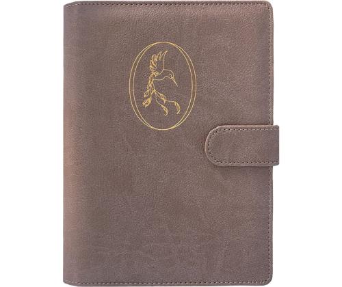 Raamatkalender Boss A5 Nädal vertikaal, spiraalköide, FASHION kaaned (CHARME PRUUN) 00072/41156