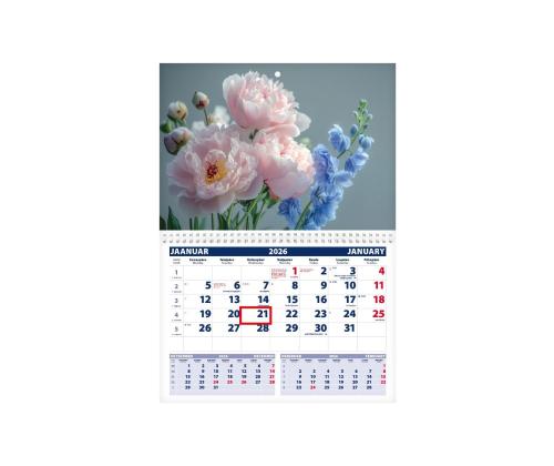 Seinakalender UNO, avatud mõõt 297x425mm (PILT nr. 6) 00320/40208