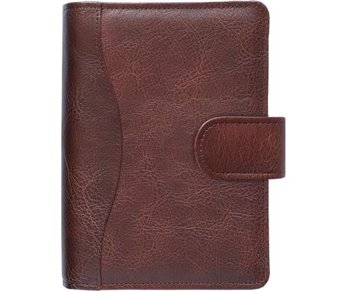 Time-Master kalender Compact A6 PÄEV, täisnahk (TUMEPRUUN) 00613/40180