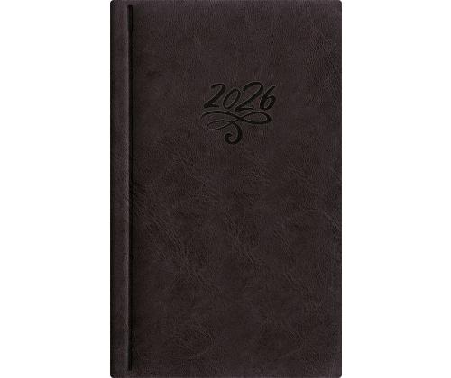 Raamatkalender NÄDAL B6, kõvaköide, Fashion kaaned (MUST) 00265/40089