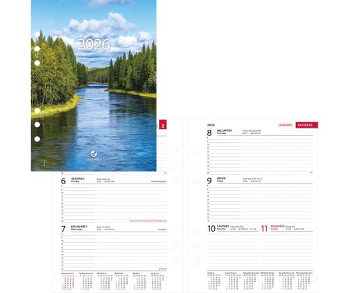 Kalendrisisu Manager A5 NÄDAL (50mm) Sulemees 00503