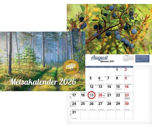 Seinakalender Metsakalender 297x420mm, klamberköide 00323