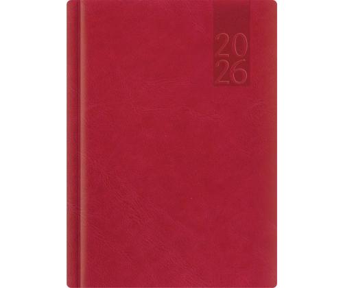 Raamatkalender NÄDAL A5, vertikaal, kõvaköide, (TUMEPUNANE) 00040/40064