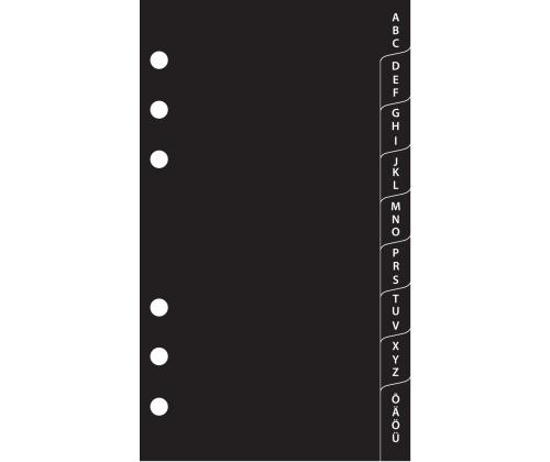 Kalendrisisu Compact A6 plastregister Sulemees 00609