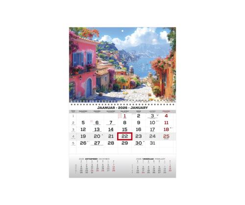 Seinakalender MONO eesti-inglise nr.34 2911050034