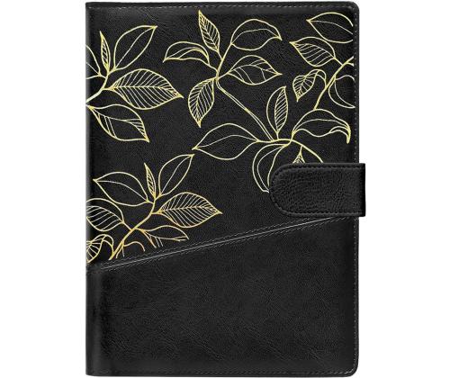 Raamatkalender BOSS A5 Nädal, horisontaal, spiraalköide, FASHION kaaned (MUST CERVO) 00071/40278