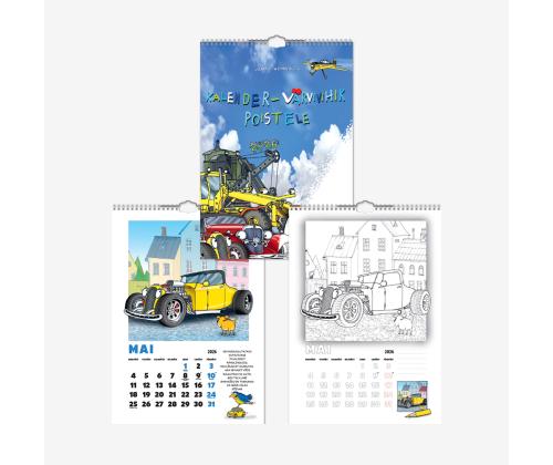 Seinakalender Värvivihik Poistele (U. Nemvalts) 2911444000