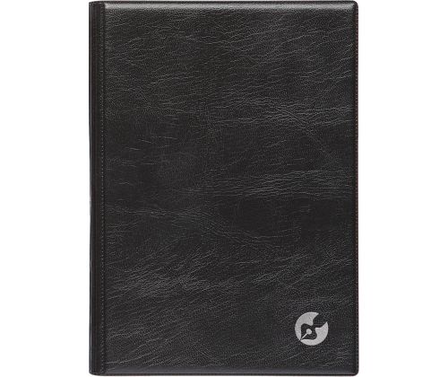 Raamatkalender Boss A5 PÄEV, spiraalköide, plastkaaned (MUST) 00038/40033