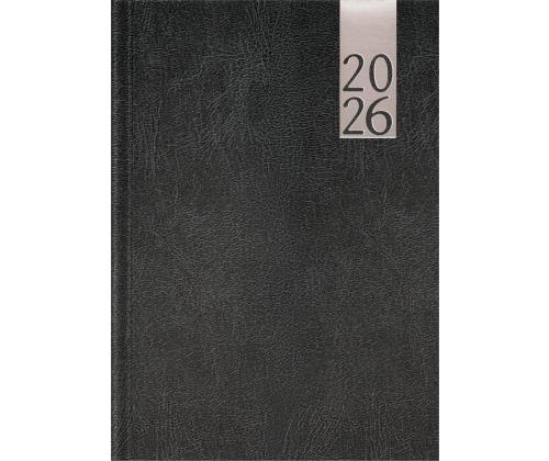Raamatkalender PÄEV A5, kõvaköide, lederiinkaaned (TUMEHALL) 00035/40042