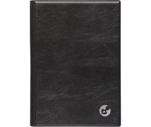 Raamatkalender Boss A5, NÄDAL vertikaal, spiraalköide, plastkaaned (MUST) 00039/40070