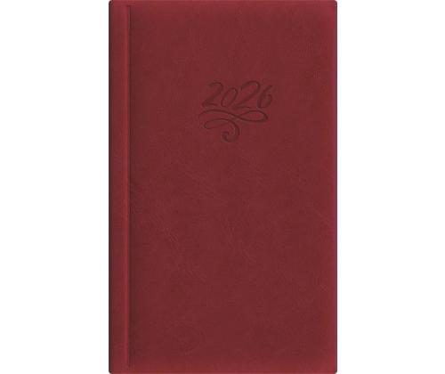 Raamatkalender NÄDAL B6, kõvaköide, FASHION kaaned (TUMEPUNANE) 00265/40091